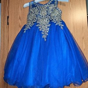 24 month royal blue pageant dress
